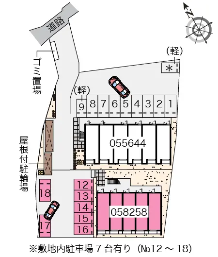 ★手数料０円★大川市榎津 月極駐車場